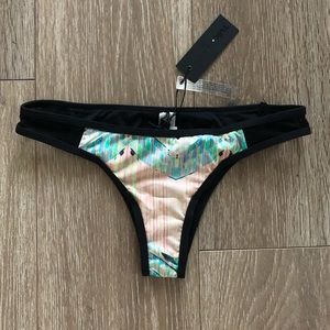 NWT TAVIK Jayden Bikini bottom mesh Acid Print S